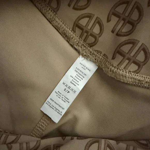 📍FINAL PRICE📍Anine Bing sport Blake monogram leggings - Picture 4 of 5